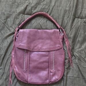 Christoper Kon Atelier Mauve Leather Shoulder Bag